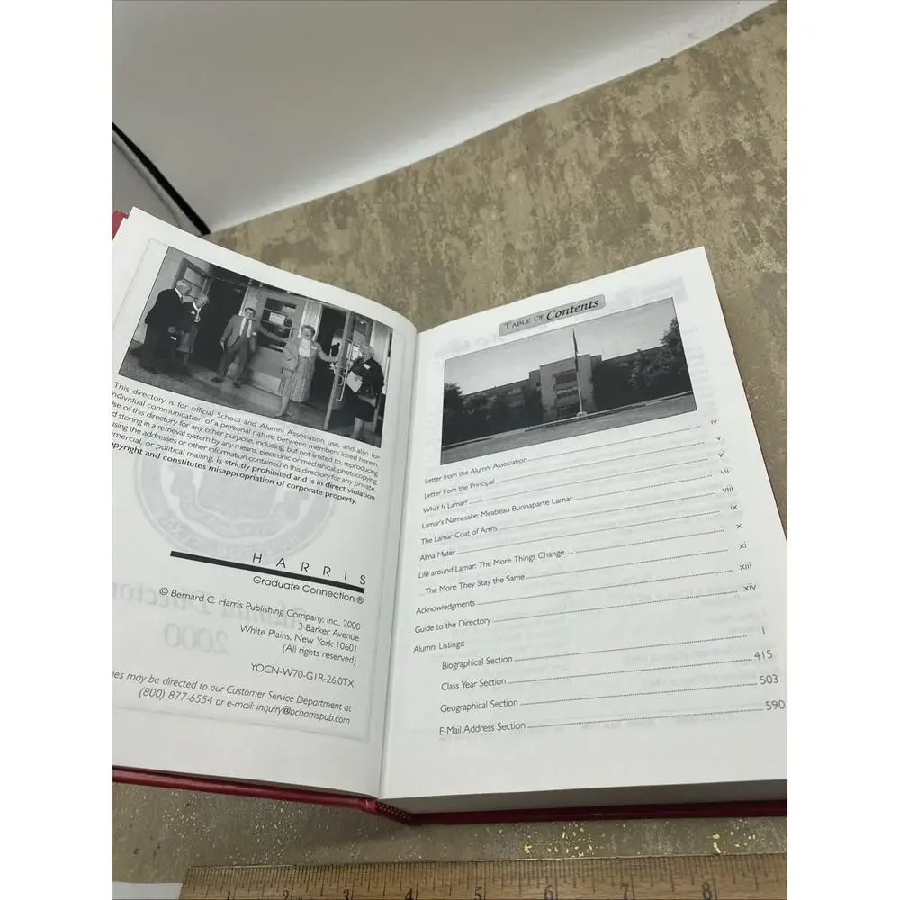 Houston Texas Mirabeau B. Lamar High School Alumni Directory 2000 Book